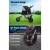 i.Pet Large Pet Stroller, Foldable 3-Wheel Pram for Dogs & Cats, Durable Steel Frame, 600D Fabric, 12" EVA Wheels, Black