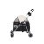 i.Pet Pet Stroller Pram: Foldable, Steel Frame, 360° Wheels, Water-Resistant Oxford Fabric, 15kg Capacity, Black/White i.Pet Pet Stroller Pram: Foldable, Steel Frame, 360° Wheels, Water-Resistant Oxford Fabric, 15kg Capacity, Black/White