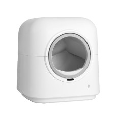 i.Pet Automatic Cat Litter Box, Self-Cleaning Smart Toilet Tray with App Control, UV Sterilization, 54x54x59cm, White