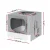 i.Pet Large Foldable Enclosed Cat Litter Box with Ventilation, Removable Tray & Scoop - Grey 48.5x38.5cm, PP Material