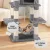 i.Pet 145cm Cat Tree Tower in Light Grey - Durable Sisal Scratching Posts, Plush Velvet, Multi-Level Condo & Play Areas