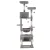 i.Pet 184cm Cat Tree Tower Condo - Light Grey Plush Velvet, Sisal Posts, Multi-Level with Perches & Hanging Ball