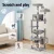 i.Pet 184cm Cat Tree Tower Condo - Light Grey Plush Velvet, Sisal Posts, Multi-Level with Perches & Hanging Ball