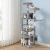 i.Pet 184cm Cat Tree Tower Condo - Light Grey Plush Velvet, Sisal Posts, Multi-Level with Perches & Hanging Ball