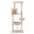 i.Pet 143cm Cat Tree Tower in Beige - Plush Velvet, Sisal Posts, Multi-Level Condo with Toys for Scratching & Lounging