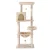 i.Pet 143cm Cat Tree Tower in Beige - Plush Velvet, Sisal Posts, Multi-Level Condo with Toys for Scratching & Lounging