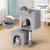 i.Pet 67cm Light Grey Cat Tree Tower with Scratching Post, Plush Velvet Cover & Natural Sisal for Ultimate Feline Fun