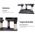 i.Pet 120cm Cat Tree Tower - Dark Grey Wood Condo with Sisal Scratching Posts, Plush Velvet, Ladder & Hammock