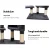 i.Pet 120cm Cat Tree Tower - Dark Grey Wood Condo with Sisal Scratching Posts, Plush Velvet, Ladder & Hammock