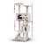 i.Pet 134cm Cat Tree Tower - Multi-Level Condo with Sisal Posts, Plush Velvet, Scratching Bed & Ladder - Beige i.Pet 134cm Cat Tree Tower - Multi-Level Condo with Sisal Posts, Plush Velvet, Scratching Bed & Ladder - Beige