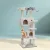 i.Pet 134cm Cat Tree Tower - Multi-Level Condo with Sisal Posts, Plush Velvet, Scratching Bed & Ladder - Beige