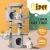 i.Pet Cara 123cm Cat Tree Tower - Plush Velvet, Sisal Posts, Wood Condo, Hammocks, Stable Base, Light Grey