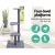 i.Pet Cat Tree 124cm - Multi-Level Scratching Post Tower with Natural Sisal, Plush Velvet, and Wooden Stability