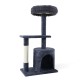 i.Pet Fena 94cm Cat Tree Tower - Multi-Level Wooden Condo with Sisal Scratching Posts & Plush Velvet Upholstery