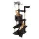 i.Pet Stoney Cat Tree 193cm Tower - Grey, Wooden Construction, Multi-Level Design, Sisal Scratching Posts, Plush Cover