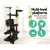 i.Pet Stoney Cat Tree 193cm Tower - Grey, Wooden Construction, Multi-Level Design, Sisal Scratching Posts, Plush Cover