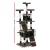 i.Pet 180cm Cat Tree Tower - Plush Velvet Condo, Natural Sisal Scratcher Poles, Multi-Level Playhouse, Grey