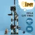 i.Pet 260cm Cat Tree Tower: Grey Condo Scratcher with Sisal Posts, Plush Velvet, Multi-Level Play Areas for Cats