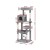 i.Pet 143cm Cat Tree Tower Condo - Grey Plush Velvet, Sisal Posts, Multi-Level, Stable Base, Hanging Ball Fun