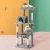 i.Pet 143cm Cat Tree Tower Condo - Grey Plush Velvet, Sisal Posts, Multi-Level, Stable Base, Hanging Ball Fun