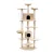 i.Pet 203cm Cat Tree Tower: Plush Velvet Condo with Hammock, Perches & Sisal Scratching Posts, Beige, 20kg Capacity