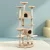 i.Pet 203cm Cat Tree Tower: Plush Velvet Condo with Hammock, Perches & Sisal Scratching Posts, Beige, 20kg Capacity