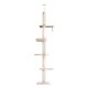 i.Pet Floor-to-Ceiling Cat Tree 290cm - Sturdy Wooden Tower with Sisal Posts, 5 Platforms, Plush Cover, and Hanging Toy i.Pet Floor-to-Ceiling Cat Tree 290cm - Sturdy Wooden Tower with Sisal Posts, 5 Platforms, Plush Cover, and Hanging Toy