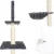 i.Pet 260cm Floor-to-Ceiling Cat Tree Tower, Dark Grey - Multi-Level Scratching Post with Sisal, Plush Cover & Toy