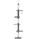 i.Pet Floor-to-Ceiling Cat Tree 290cm - Multi-Level Scratching Post with Sisal, Plush Cover, and Adjustable Height