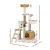 i.Pet 138cm Multi-Level Cat Tree Tower with Rattan, Sisal Posts, Soft Plush, Ladder & Hammock - Beige/Brown