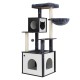 i.Pet 144cm Cat Tree Tower with Sisal Scratching Posts, Plush Beds, Wood Condo House, and Spacious Cabinet i.Pet 144cm Cat Tree Tower with Sisal Scratching Posts, Plush Beds, Wood Condo House, and Spacious Cabinet