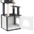 i.Pet 144cm Cat Tree Tower with Sisal Scratching Posts, Plush Beds, Wood Condo House, and Spacious Cabinet