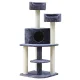i.Pet 126cm Cat Tree Condo - Plush Velvet, Sisal Posts, Multi-Level Design for Scratching, Climbing, and Resting