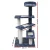i.Pet 100cm Cat Tree Tower with Sisal Scratch Posts, Plush Velvet, Multi-Level Design & Steps for Active Cats, Grey