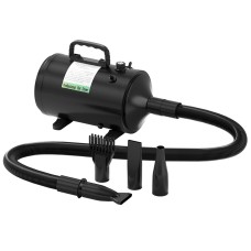 i.Pet Pet Hair Dryer for Dogs & Cats - Low Noise, Thermal Control, 2200W, Flexible Hose, 4 Nozzles, Portable & Safe