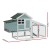 i.Pet Chicken Coop Rabbit Hutch - 150x60x93cm Wooden Outdoor Cage with Slide-out Tray, Hatching Box & Asphalt Roof