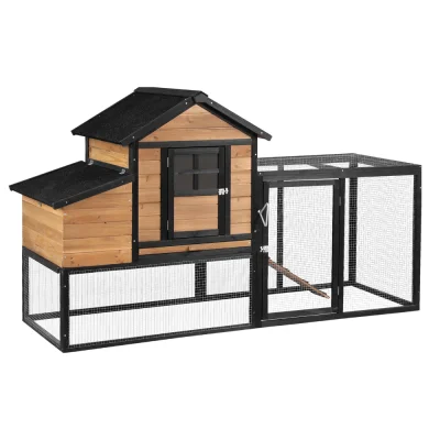 i.Pet Extra Large Wooden Chicken Coop & Rabbit Hutch with Hatching Box, Fir Construction, 192cm x 78cm x 116cm