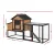i.Pet Extra Large Wooden Chicken Coop & Rabbit Hutch with Hatching Box, Fir Construction, 192cm x 78cm x 116cm