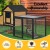 i.Pet Extra Large Wooden Chicken Coop & Rabbit Hutch with Hatching Box, Fir Construction, 192cm x 78cm x 116cm