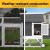 i.Pet Extra Large Wooden Chicken Coop & Rabbit Hutch with Wheels, Weather-Resistant Design, 225x80.5x105cm, Grey/White