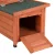 i.Pet Outdoor Cat House: Durable Fir Wood, Weather-Resistant, 70x43x47cm, Easy Assembly, Lockable Doors, 1-Year Warranty