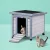 i.Pet Outdoor Cat House - Durable Fir Wood, Weather-Resistant, 52x42x40cm, Easy Assembly, Raised Design with Ventilation
