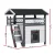 i.Pet Outdoor Cat House & Rabbit Hutch - 2-Level Fir Wood Shelter with Asphalt Roof, 77x50x73cm, Easy Access & Assembly