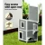 i.Pet Wooden Outdoor Cat House & Rabbit Hutch, 56x52x82cm, Weather-Resistant, Easy-Clean, Multi-Entrance Shelter