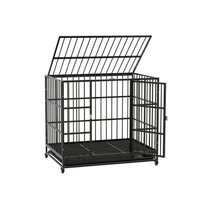 i.Pet Large Metal Dog Cage Crate with Lockable Wheels & Removable Tray, Anti-Bite Design for Medium Pets - 95x65x85cm i.Pet Large Metal Dog Cage Crate with Lockable Wheels & Removable Tray, Anti-Bite Design for Medium Pets - 95x65x85cm