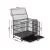 i.Pet Large Metal Dog Cage Crate with Lockable Wheels & Removable Tray, Anti-Bite Design for Medium Pets - 95x65x85cm