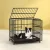 i.Pet Large Metal Dog Cage Crate with Lockable Wheels & Removable Tray, Anti-Bite Design for Medium Pets - 95x65x85cm