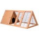i.Pet Wooden Rabbit Hutch 119x51x44cm - Spacious Outdoor Chicken Coop with Secure Locks & Cosy Timber Bedroom
