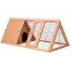 i.Pet Wooden Rabbit Hutch 119x51x44cm - Spacious Outdoor Chicken Coop with Secure Locks & Cosy Timber Bedroom