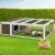 i.Pet Rabbit Hutch 124x90x35cm Outdoor Wooden Cage - Fir Wood, Asphalt Roof, Powder Coated Mesh, Easy Assembly i.Pet Rabbit Hutch 124x90x35cm Outdoor Wooden Cage - Fir Wood, Asphalt Roof, Powder Coated Mesh, Easy Assembly
